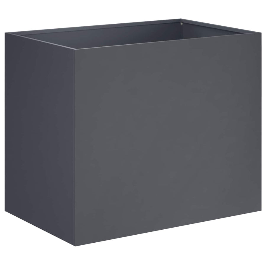 Plantenbak 2 st Antraciet 50 x 40 x 50 cm Koudgewalst staal