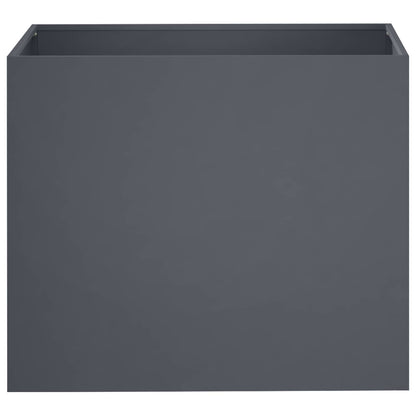 Plantenbak 2 st Antraciet 50 x 40 x 50 cm Koudgewalst staal