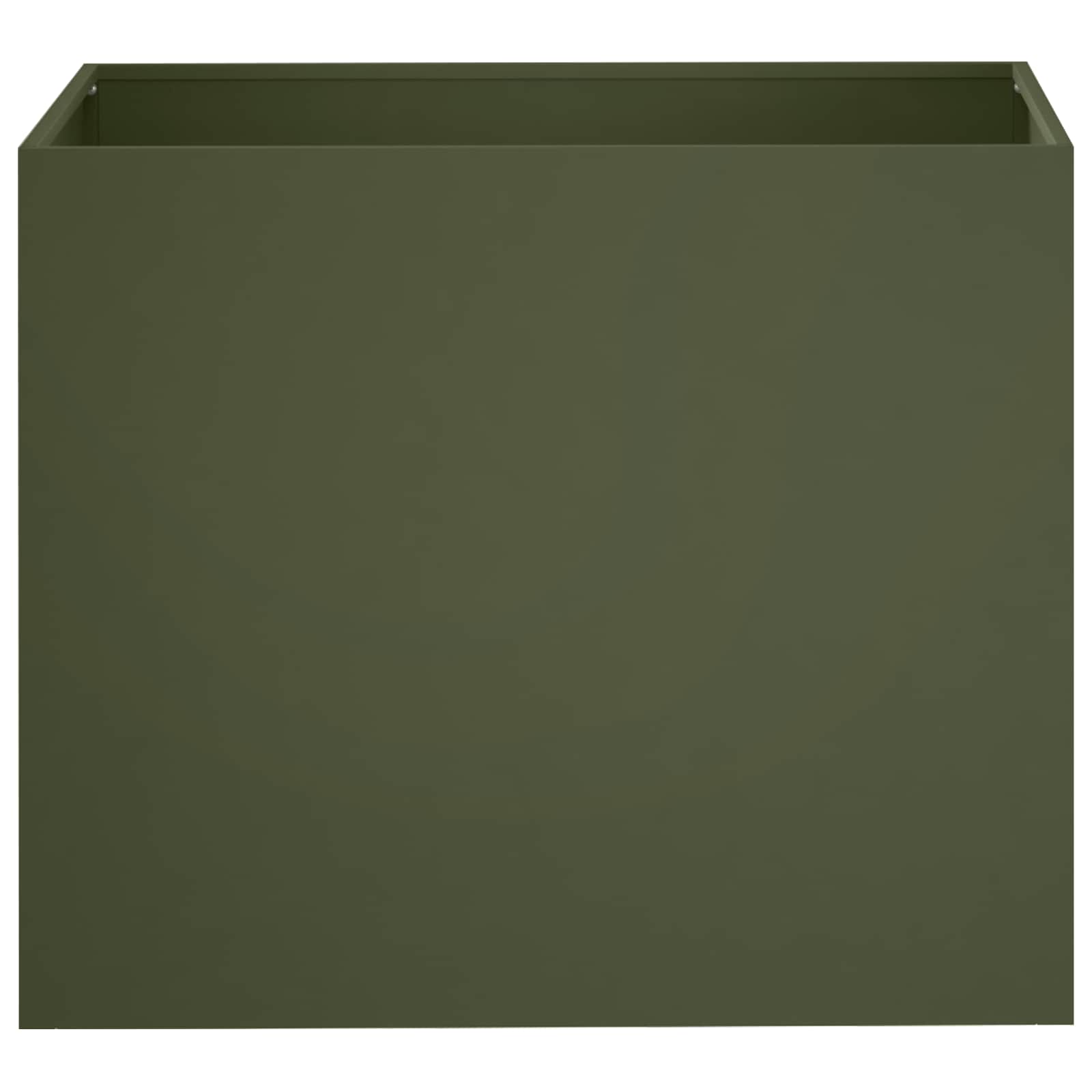 Plantenbak 2 st Olijfgroen 50 x 40 x 50 cm Koudgewalst staal