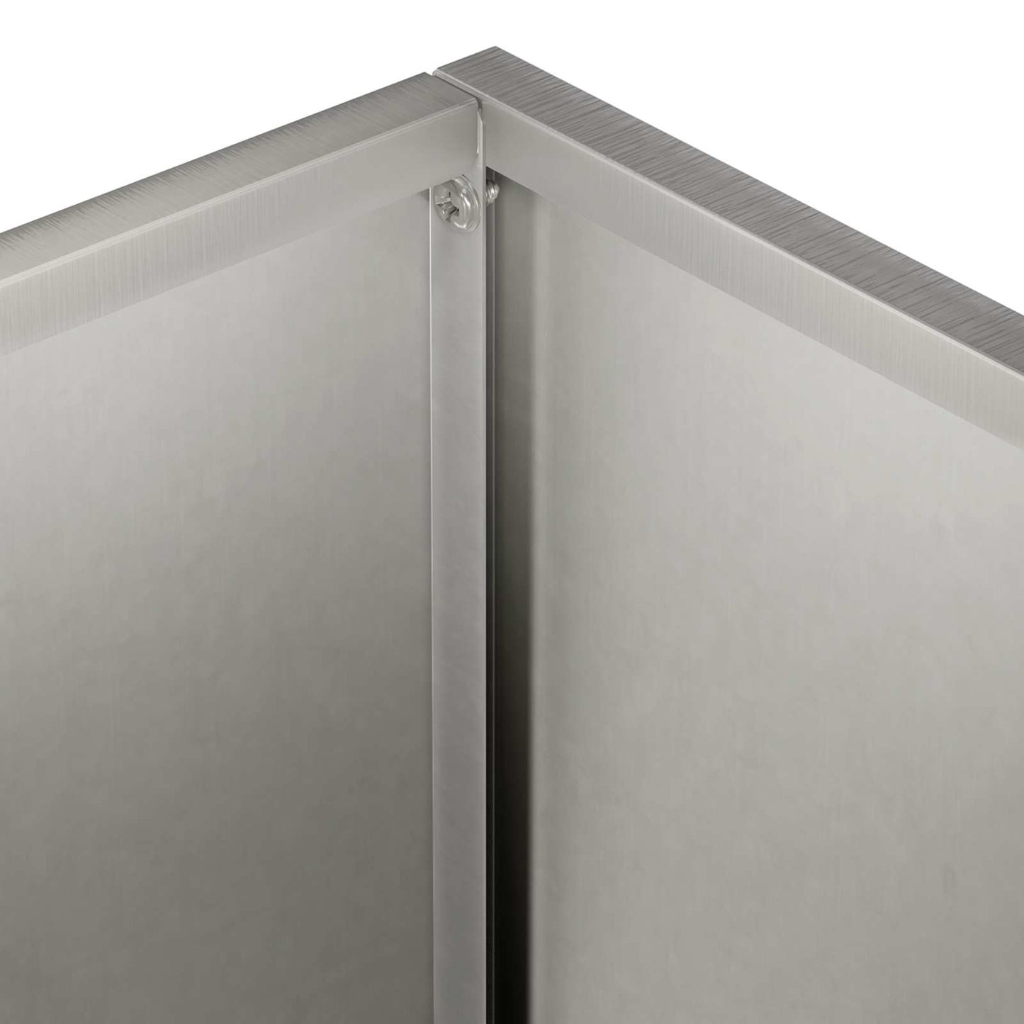 Plantenbak 2 st zilver 50 x 40 x 50 cm Roestvrij staal