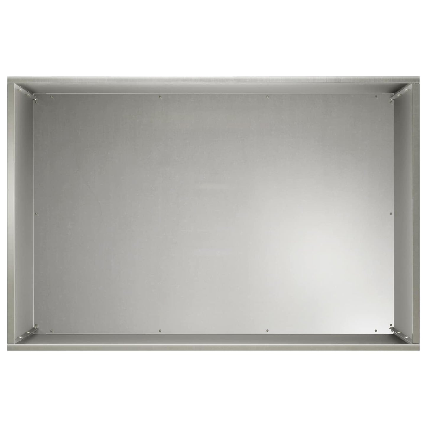 Plantenbak 2 st zilver 50 x 40 x 50 cm Roestvrij staal