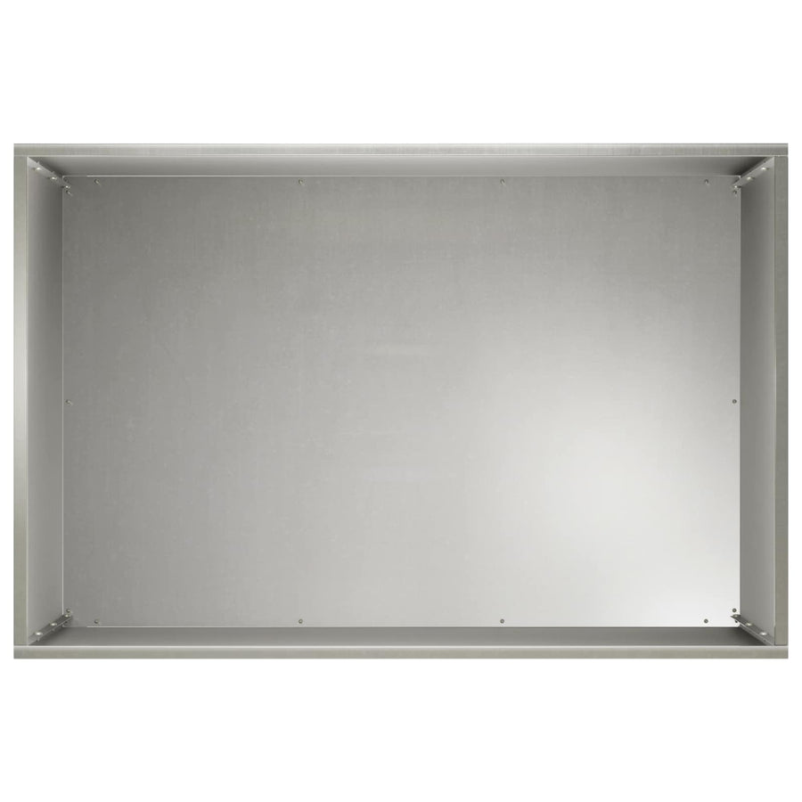 Plantenbak 2 st zilver 50 x 40 x 50 cm Roestvrij staal