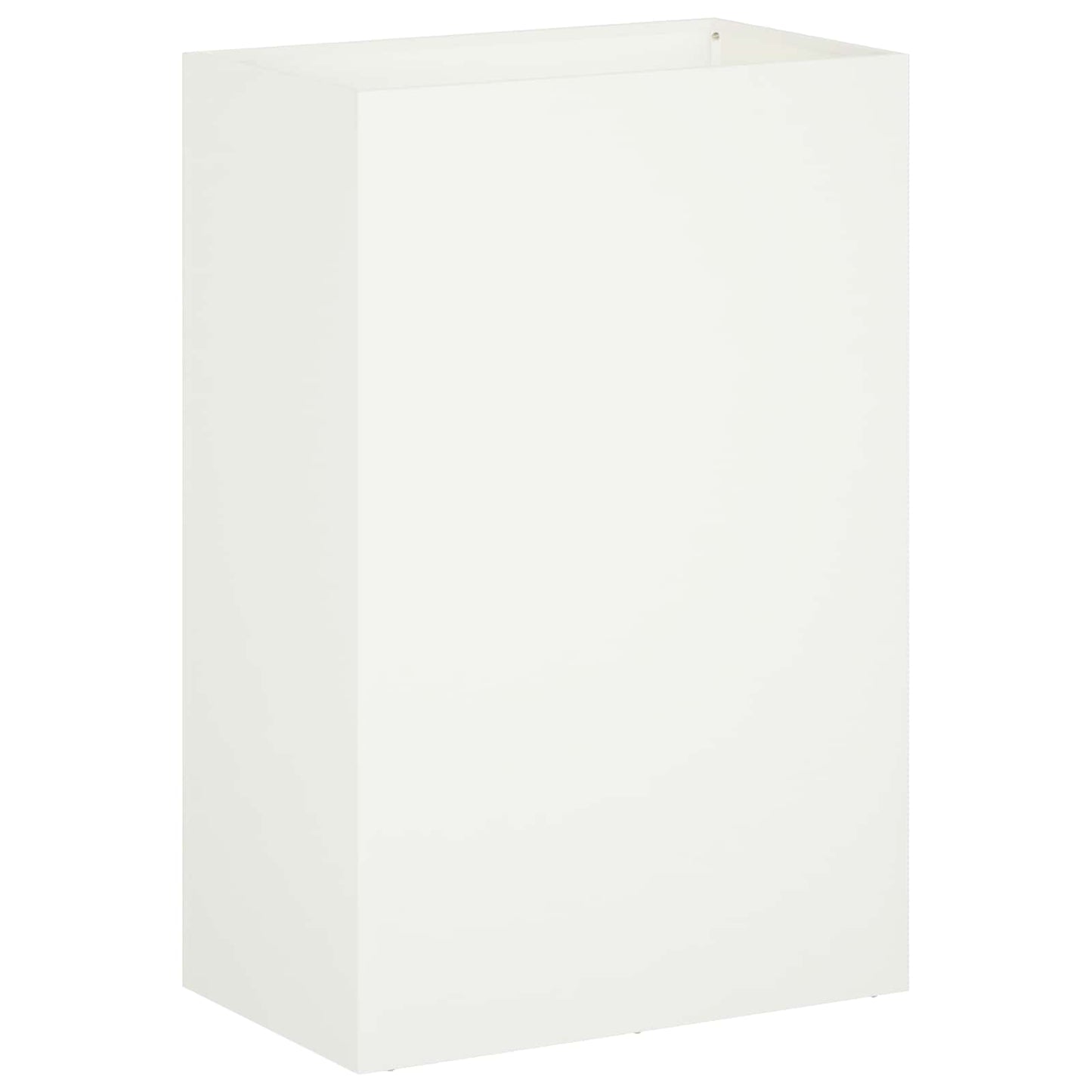 Plantenbak 2 st Wit 50 x 40 x 75 cm Koudgewalst staal