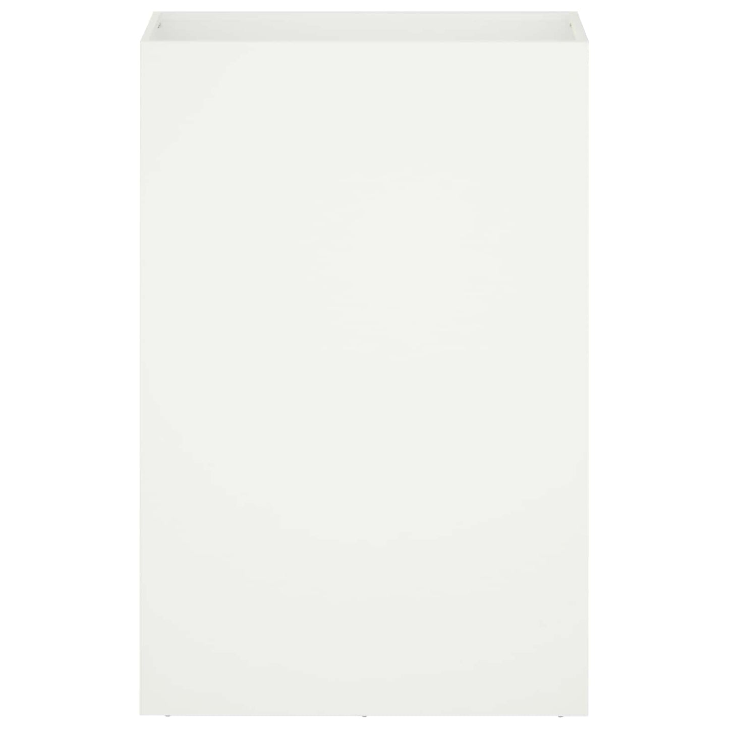 Plantenbak 2 st Wit 50 x 40 x 75 cm Koudgewalst staal