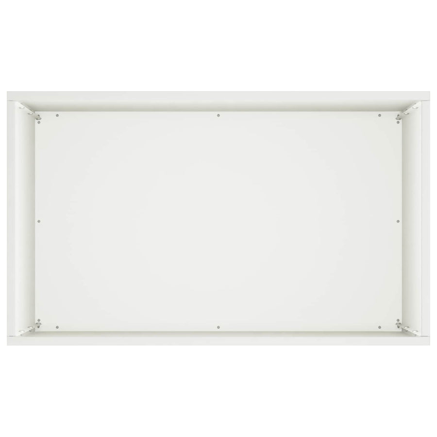 Plantenbak 2 st Wit 50 x 40 x 75 cm Koudgewalst staal
