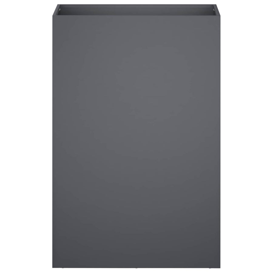 Plantenbak 2 st Antraciet 50 x 40 x 75 cm Koudgewalst staal