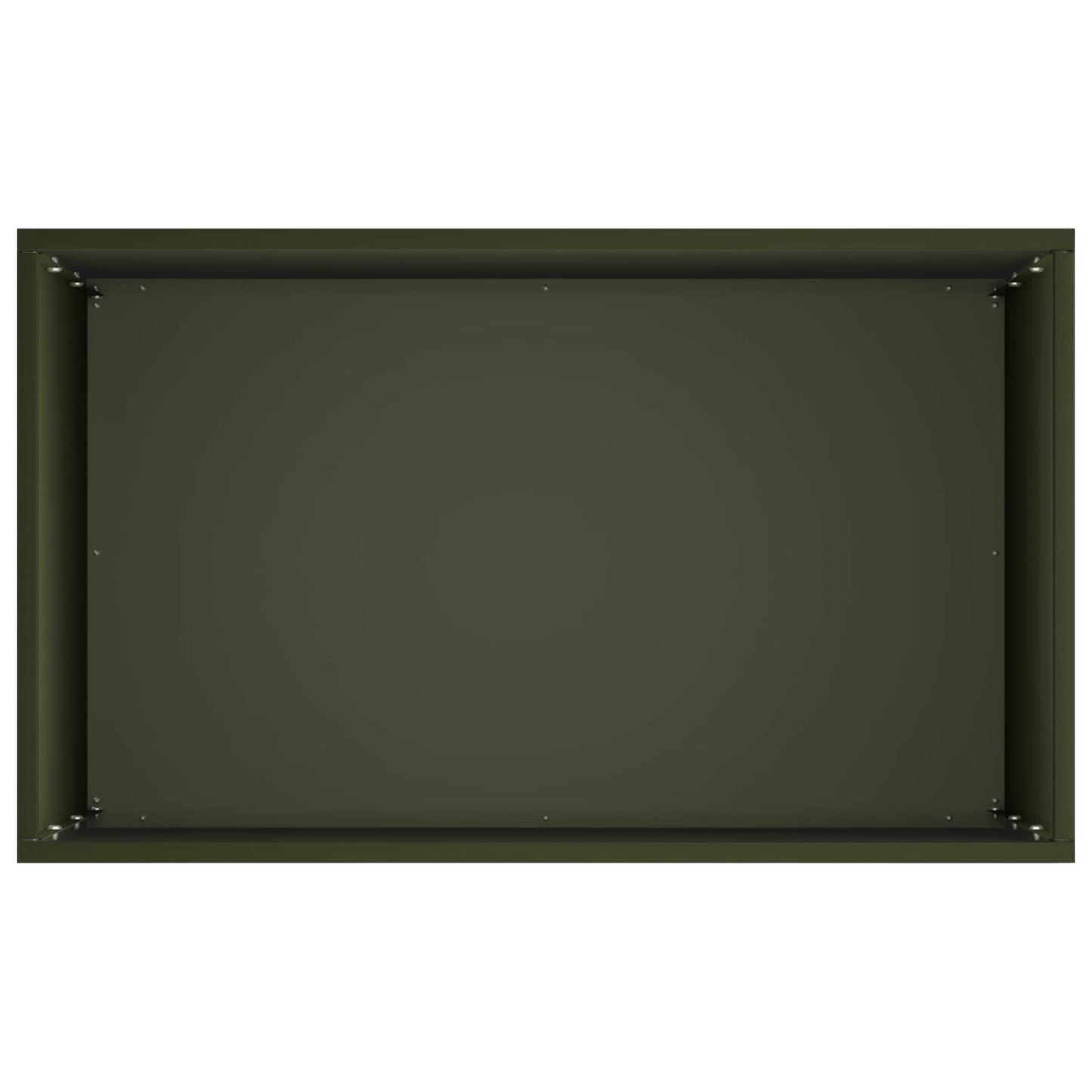 Plantenbak Olijfgroen 50 x 40 x 75 cm Koudgewalst staal
