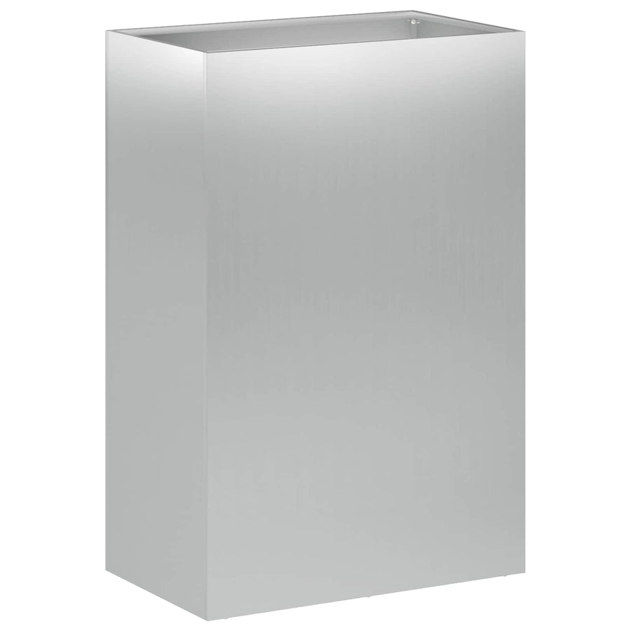 Plantenbak 2 st zilver 50 x 40 x 75 cm Gegalvaniseerd staal