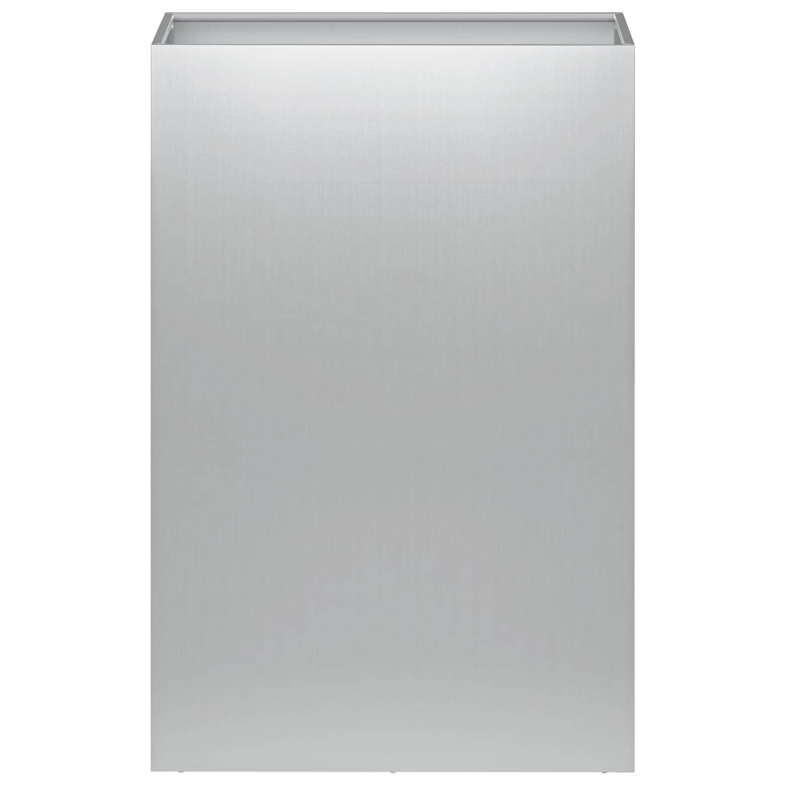 Plantenbak 2 st zilver 50 x 40 x 75 cm Gegalvaniseerd staal