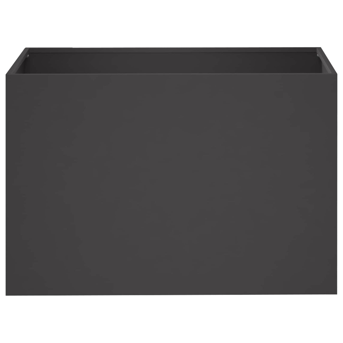Plantenbak 2 st Zwart 60 x 40 x 40 cm Koudgewalst staal