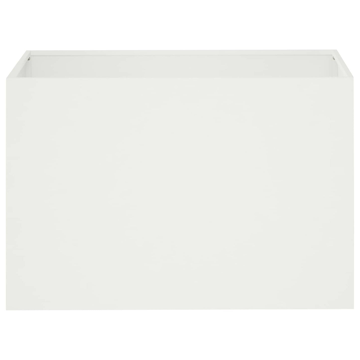 Plantenbak 2 st Wit 60 x 40 x 40 cm Koudgewalst staal