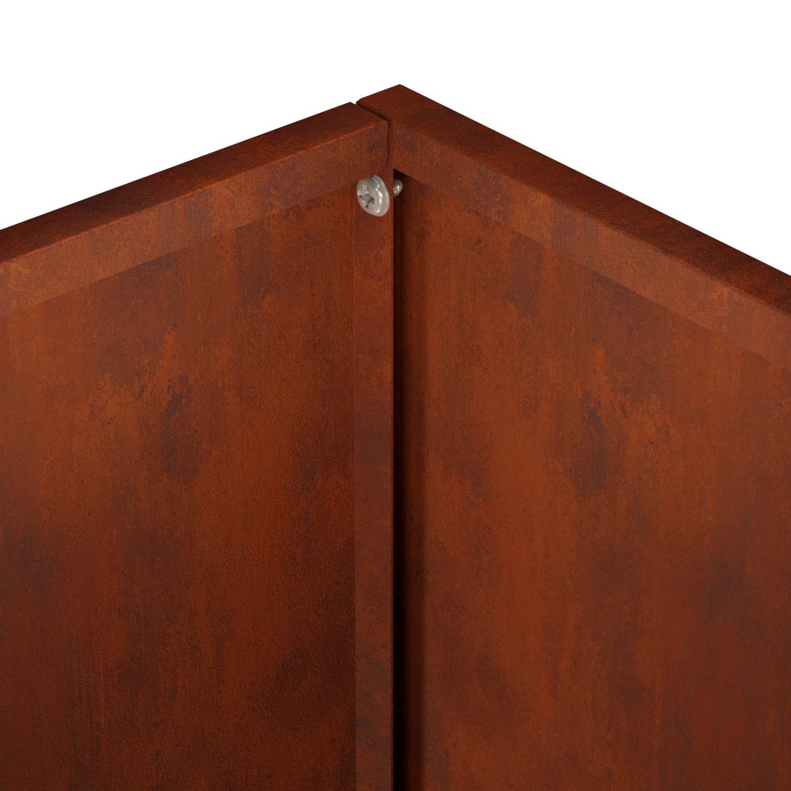 Plantenbak 2 st Roestkleurig 60 x 40 x 40 cm weervast staal