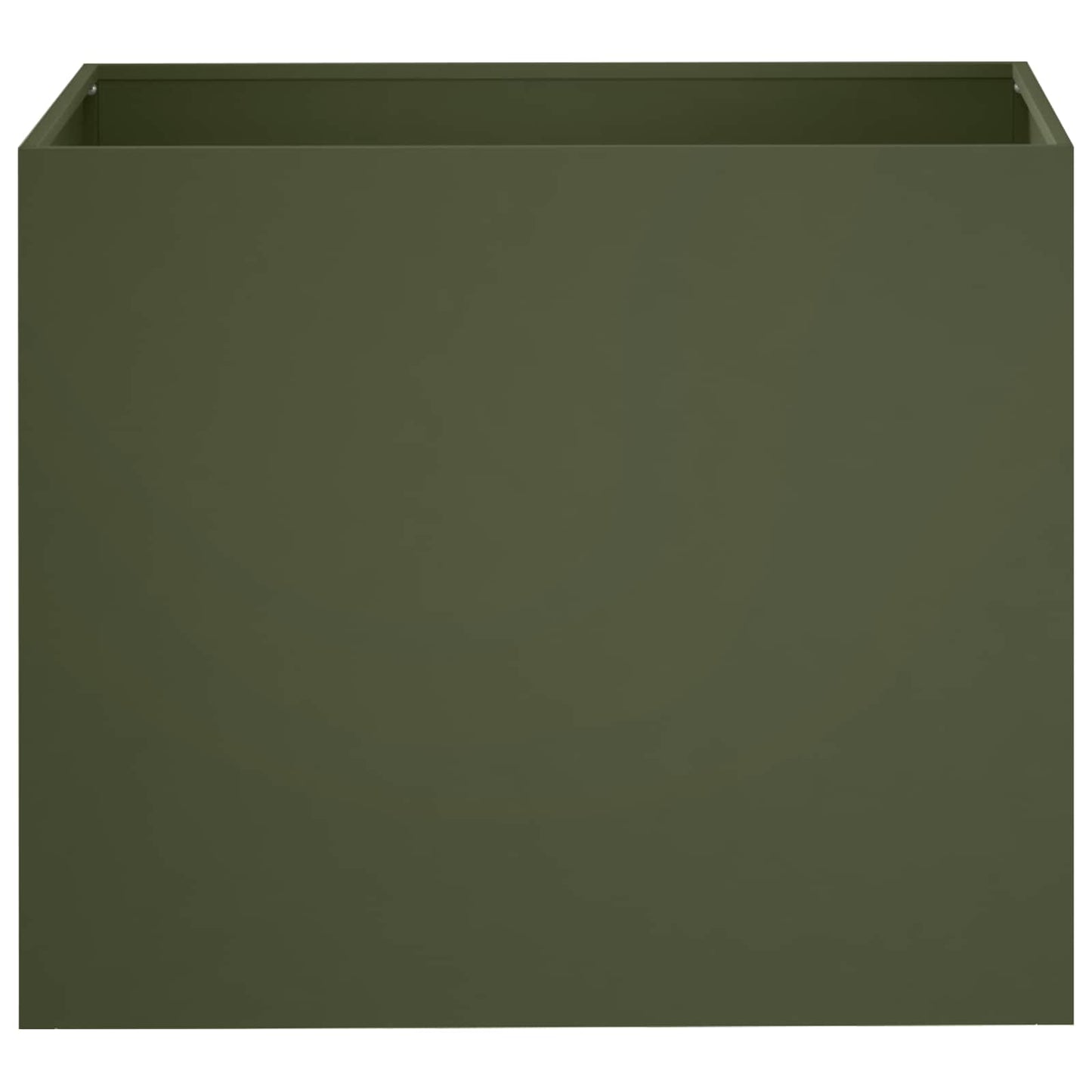 Plantenbak Olijfgroen 60 x 40 x 50 cm Koudgewalst staal