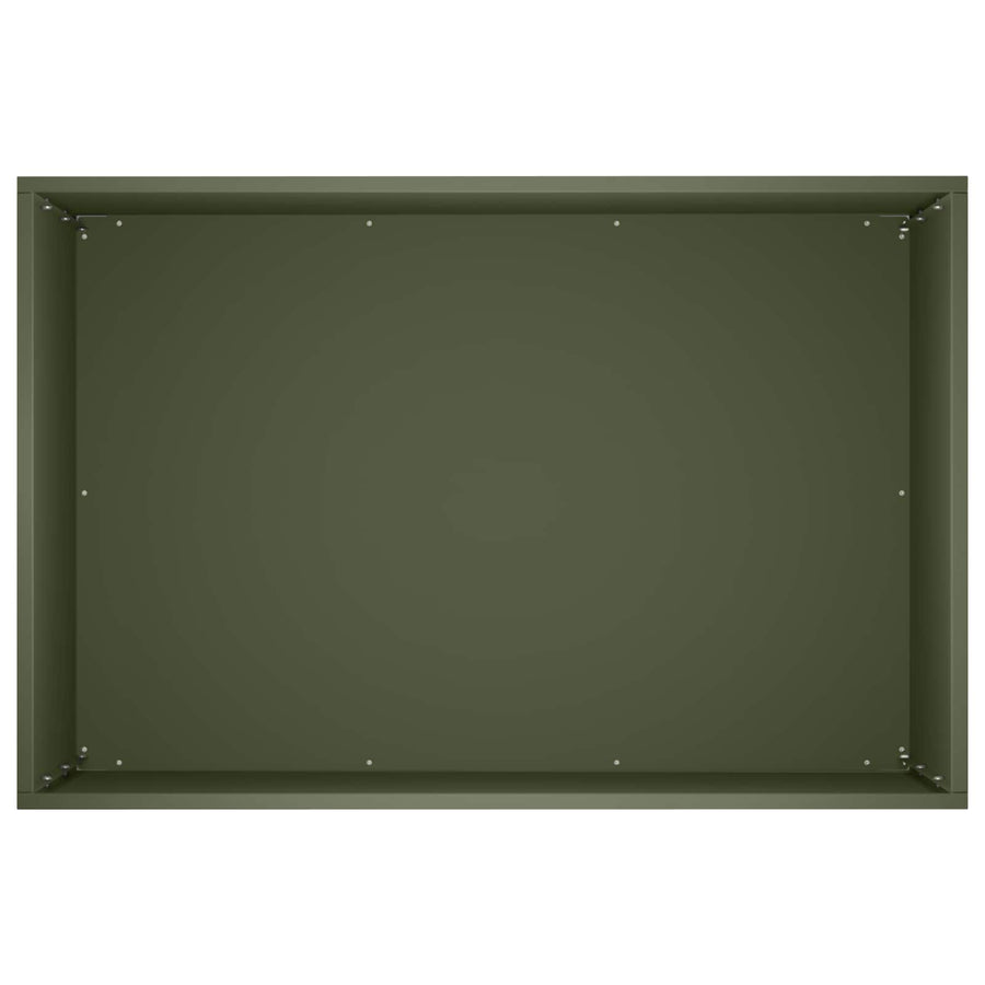 Plantenbak Olijfgroen 60 x 40 x 50 cm Koudgewalst staal