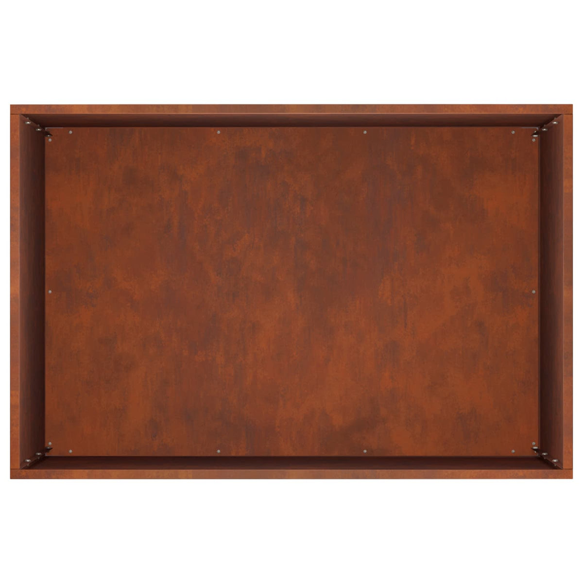 Plantenbak 2 st Roestkleurig 60 x 40 x 50 cm weervast staal