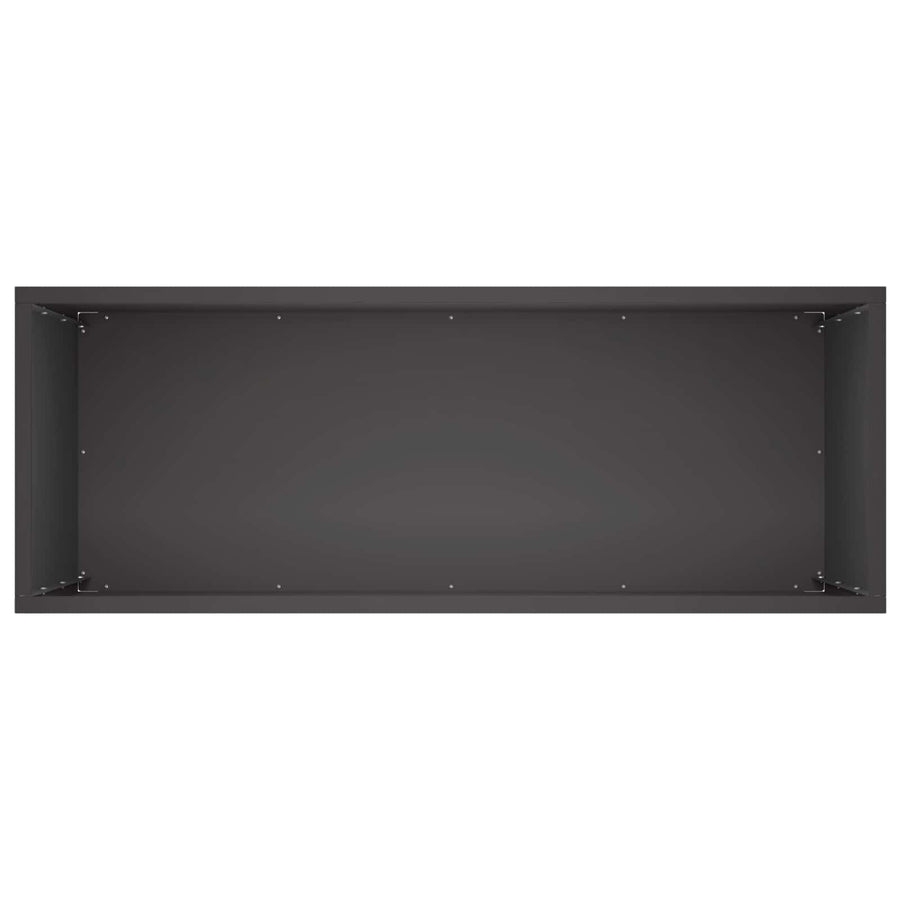 Plantenbak Zwart 80 x 40 x 50 cm Koudgewalst staal