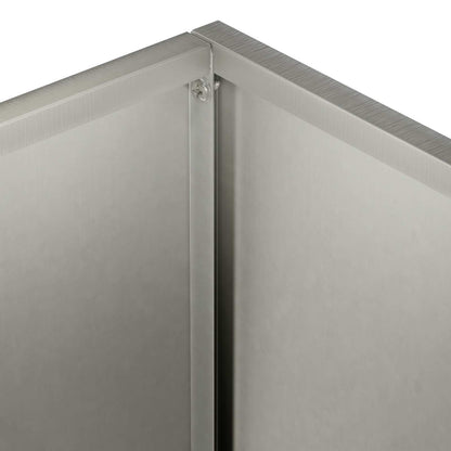Plantenbak zilver 80 x 40 x 50 cm Roestvrij staal