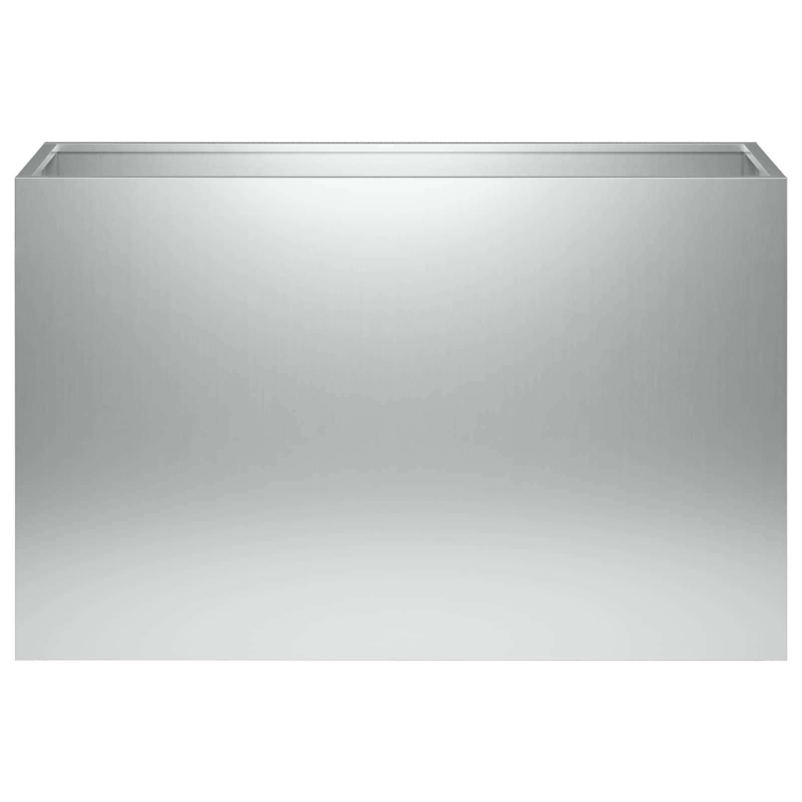 Plantenbak zilver 80 x 40 x 50 cm Gegalvaniseerd staal