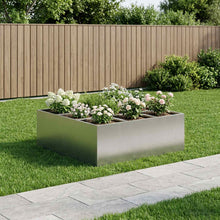 Plantenbak zilver 100 x 100 x 20 cm Roestvrij staal