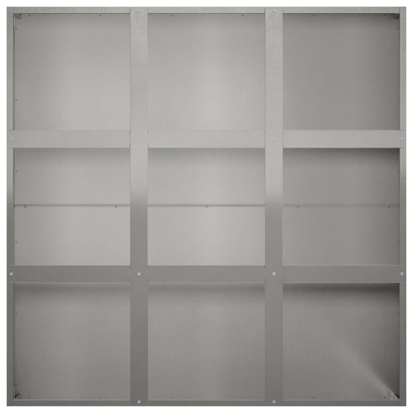 Plantenbak zilver 100 x 100 x 20 cm Roestvrij staal