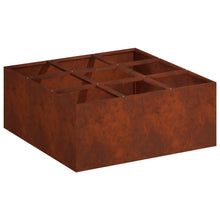 Plantenbak Roestkleurig 100 x 100 x 20 cm weervast staal