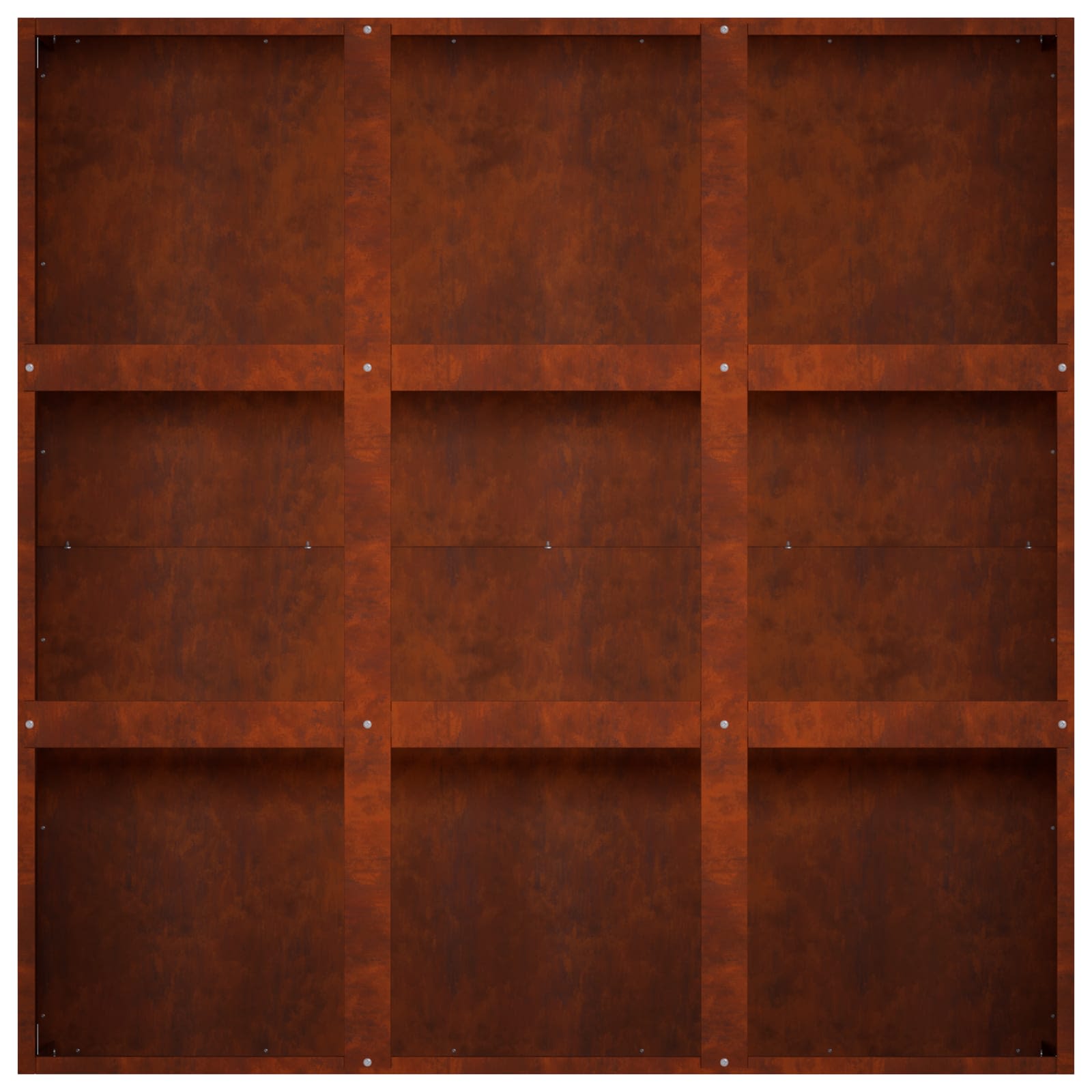 Plantenbak Roestkleurig 100 x 100 x 20 cm weervast staal