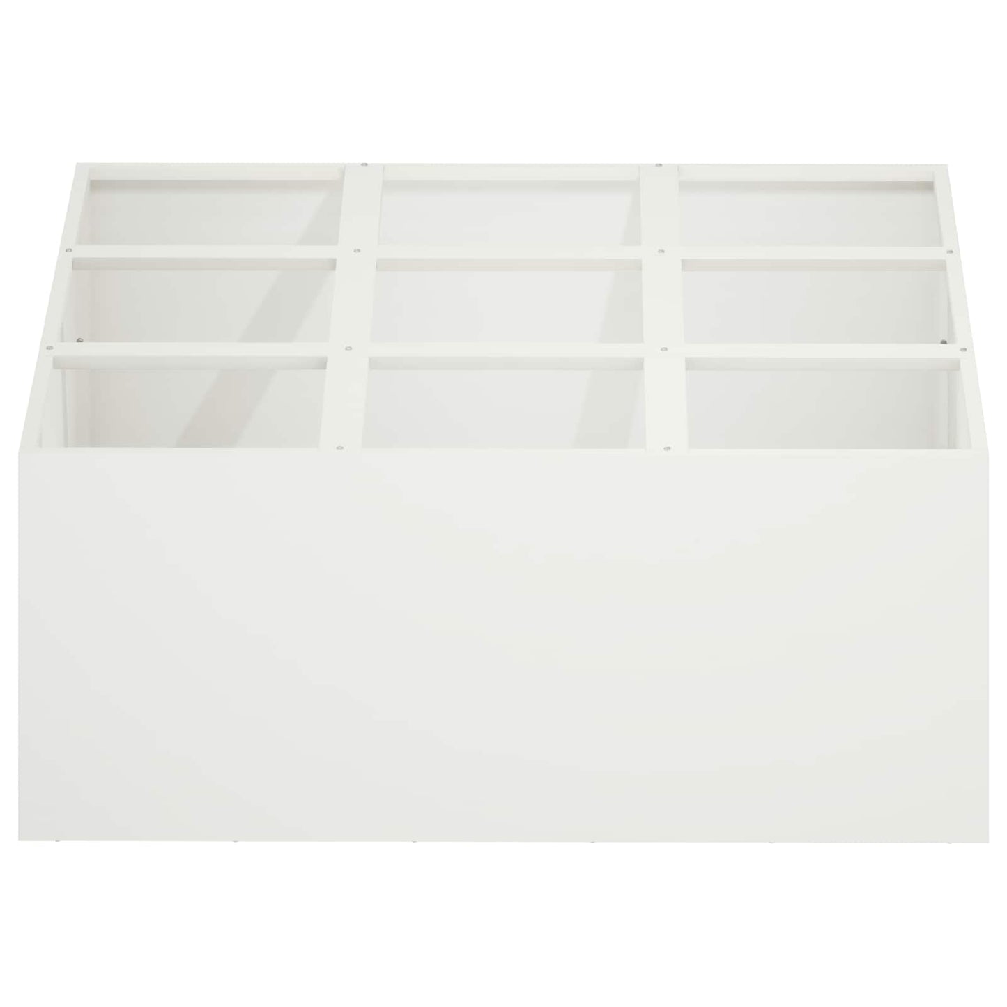 Plantenbak Wit 100 x 100 x 30 cm Koudgewalst staal