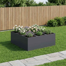 Plantenbak Antraciet 100 x 100 x 30 cm Koudgewalst staal