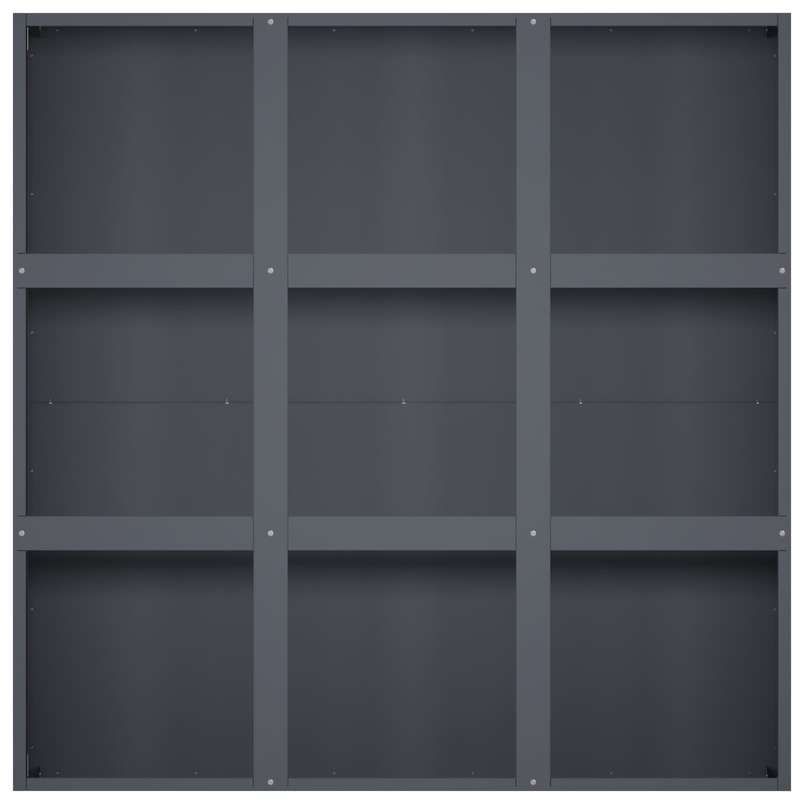 Plantenbak Antraciet 100 x 100 x 30 cm Koudgewalst staal