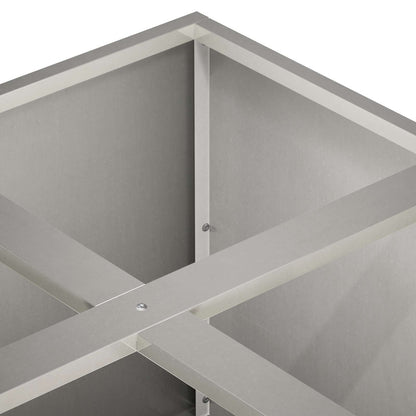 Plantenbak zilver 100 x 100 x 30 cm Roestvrij staal