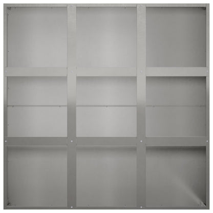 Plantenbak zilver 100 x 100 x 30 cm Roestvrij staal