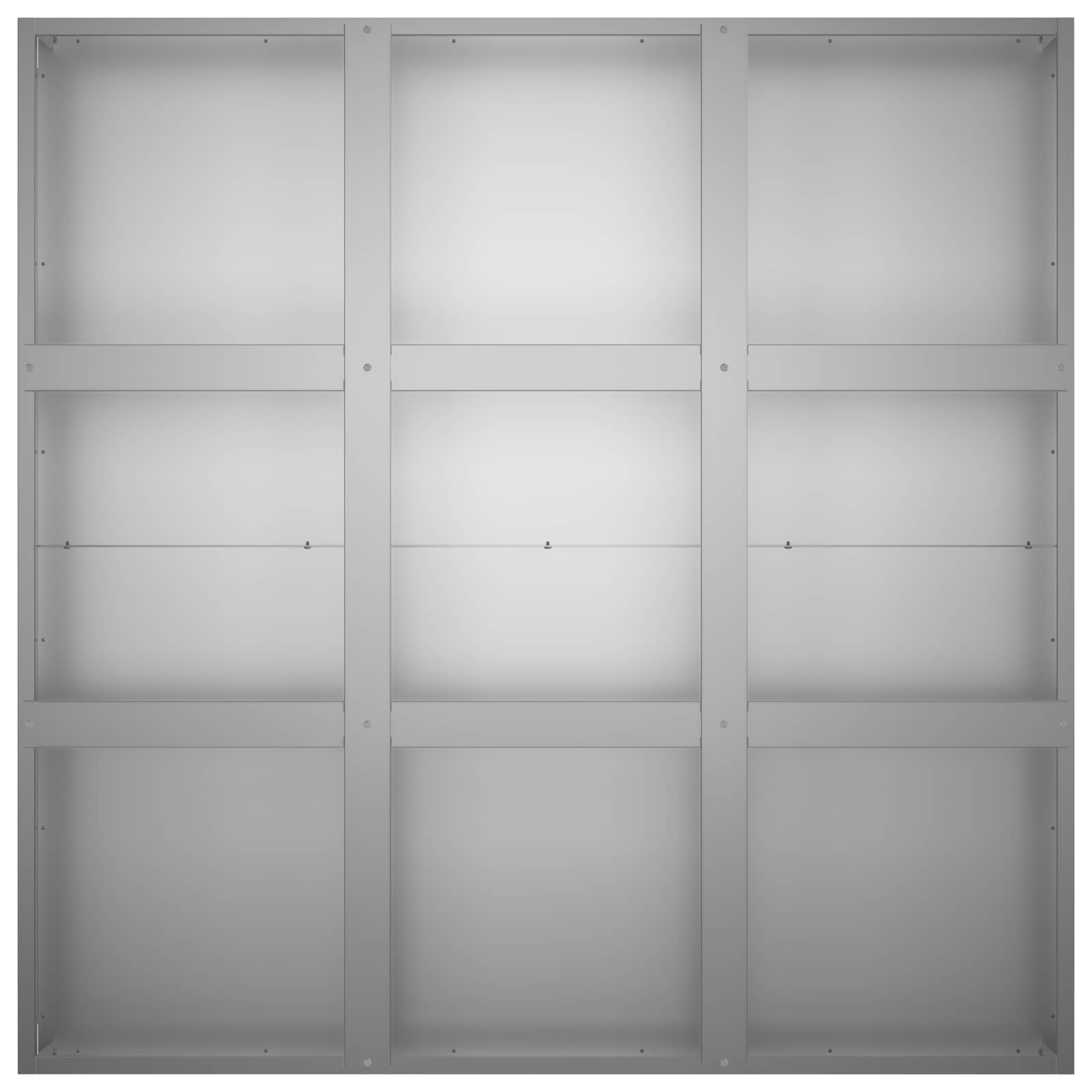 Plantenbak zilver 100 x 100 x 30 cm Gegalvaniseerd staal