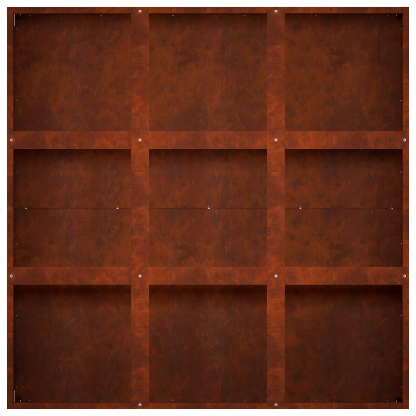 Plantenbak Roestkleurig 100 x 100 x 30 cm weervast staal