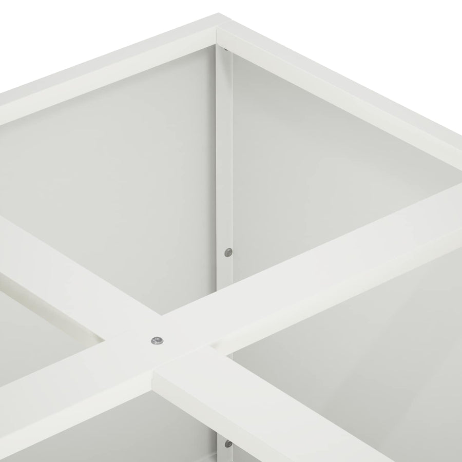 Plantenbak Wit 100 x 100 x 40 cm Koudgewalst staal