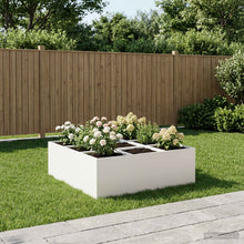 Plantenbak Wit 100 x 100 x 40 cm Koudgewalst staal