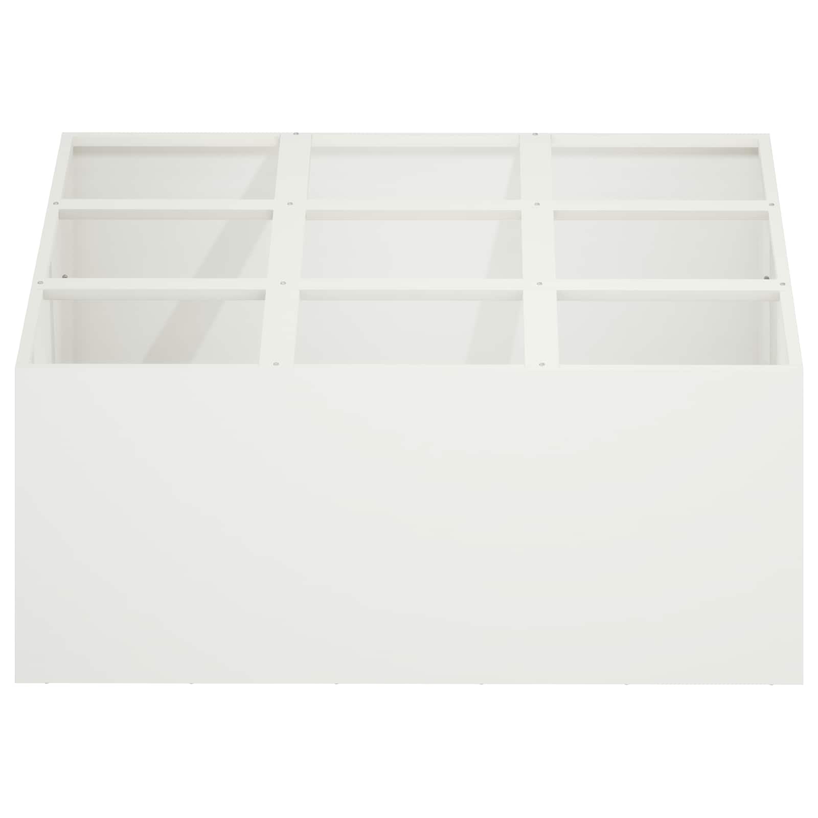 Plantenbak Wit 100 x 100 x 40 cm Koudgewalst staal