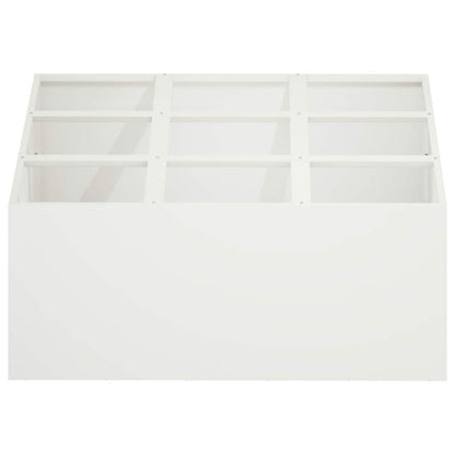 Plantenbak Wit 100 x 100 x 40 cm Koudgewalst staal