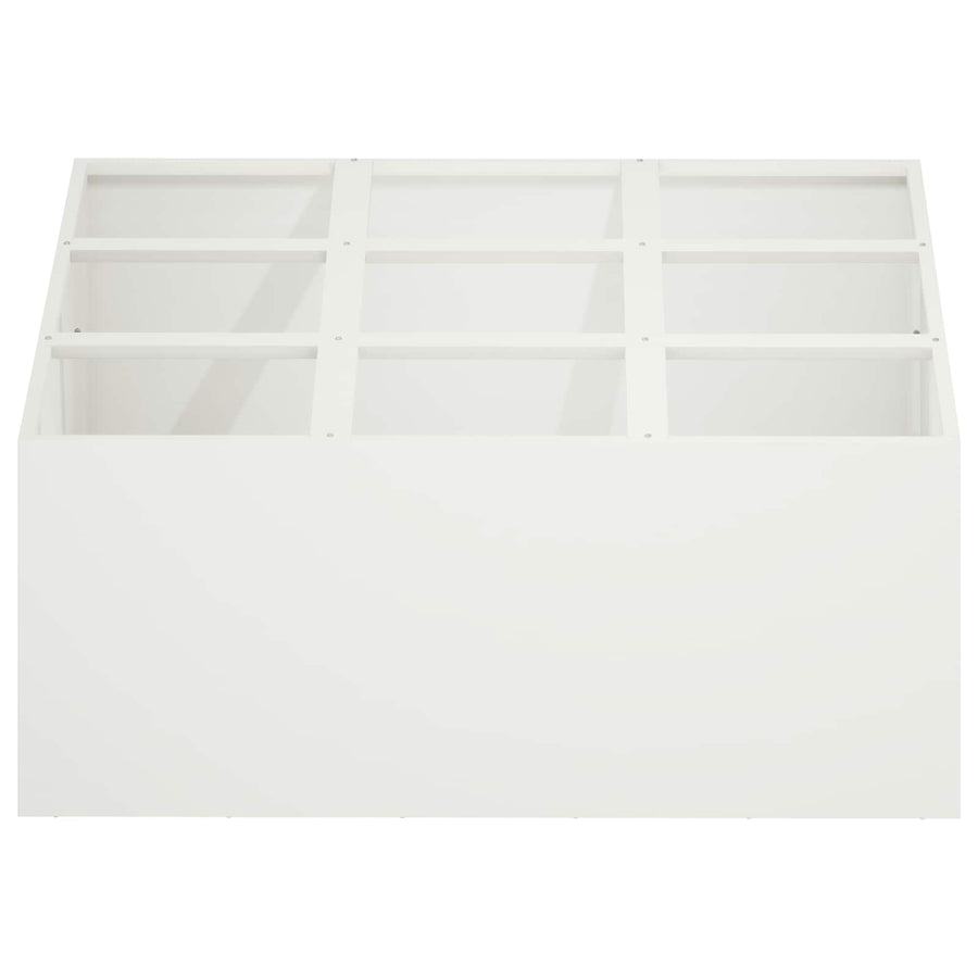 Plantenbak Wit 100 x 100 x 40 cm Koudgewalst staal