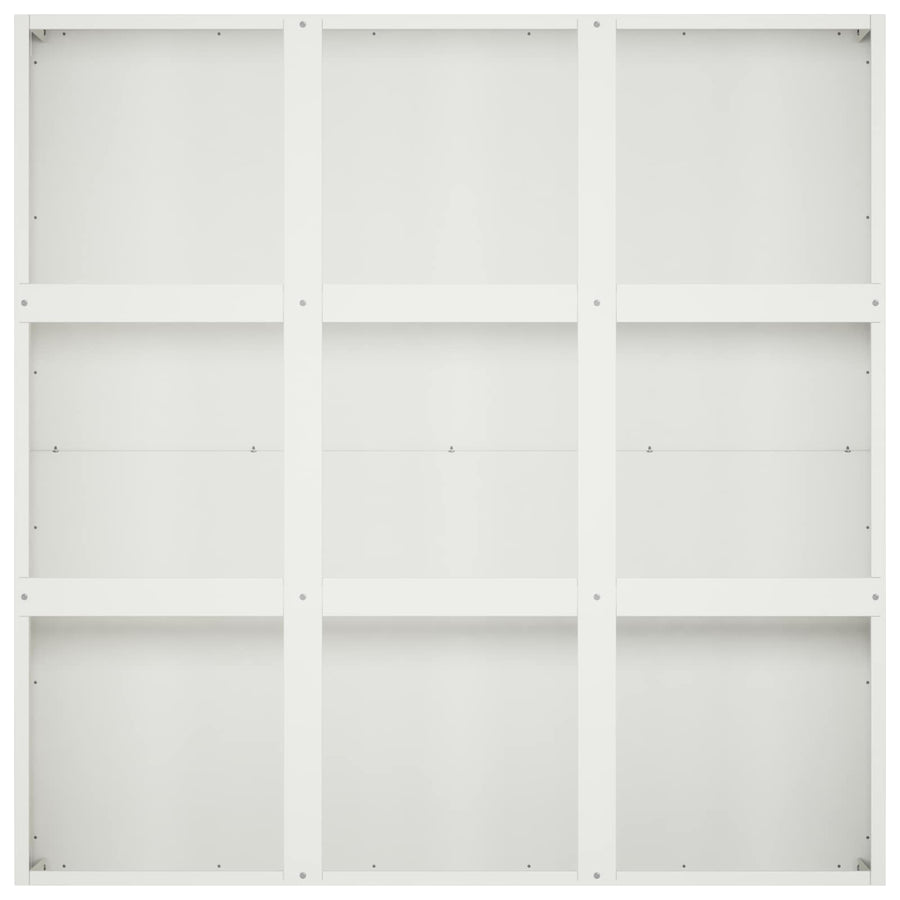 Plantenbak Wit 100 x 100 x 40 cm Koudgewalst staal