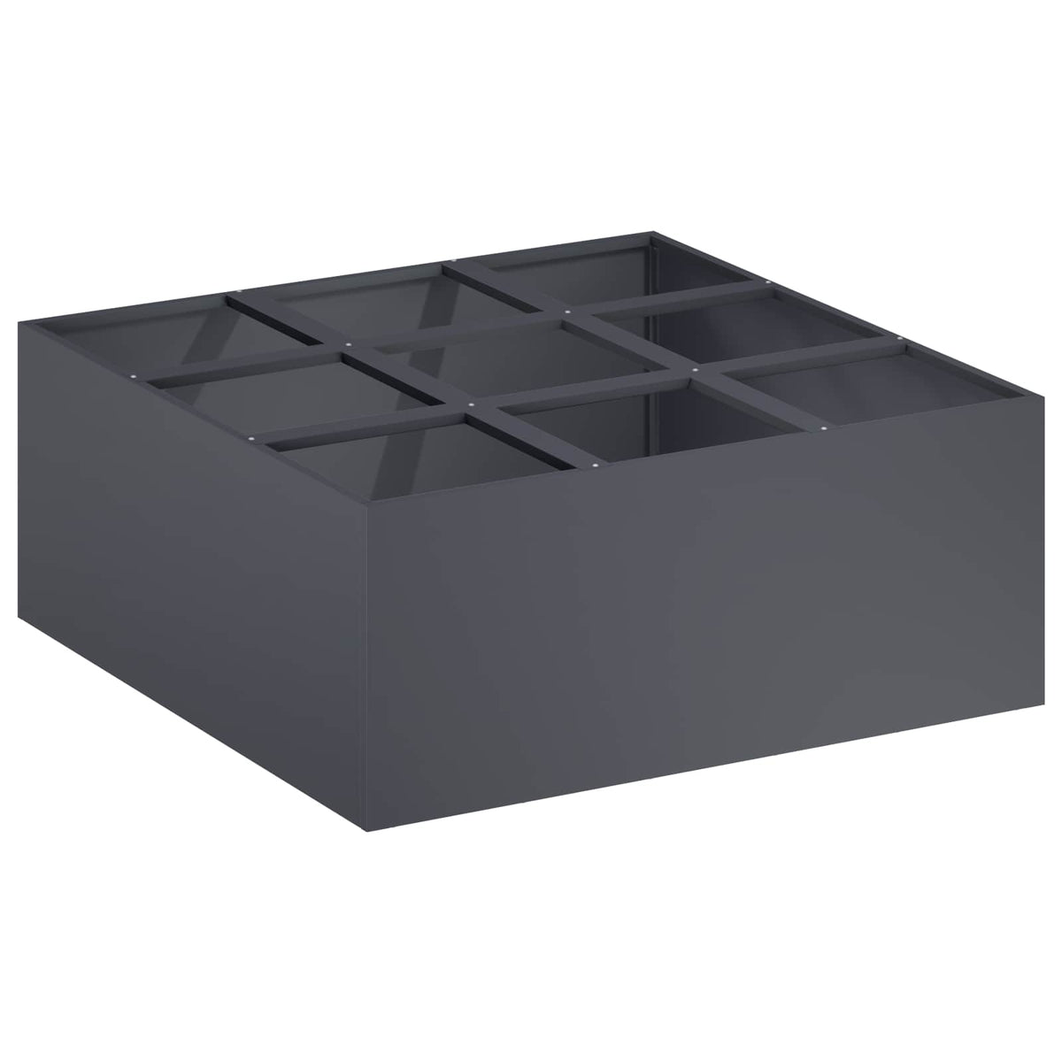 Plantenbak Antraciet 100 x 100 x 40 cm Koudgewalst staal