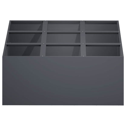 Plantenbak Antraciet 100 x 100 x 40 cm Koudgewalst staal