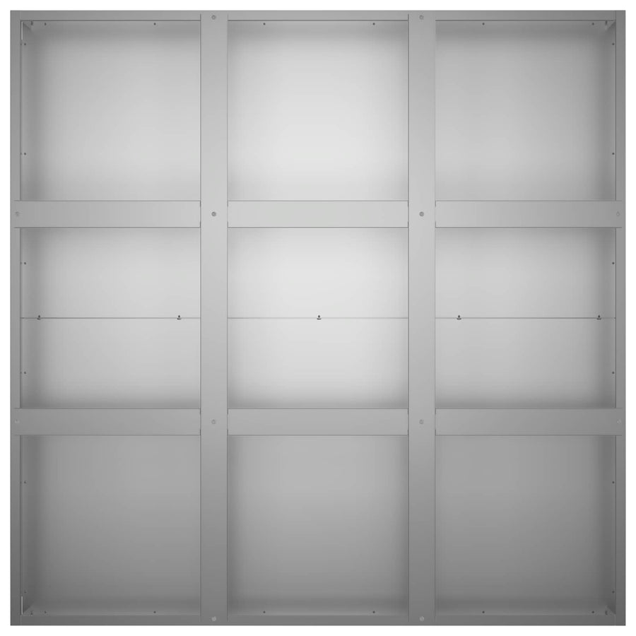 Plantenbak zilver 100 x 100 x 40 cm Gegalvaniseerd staal