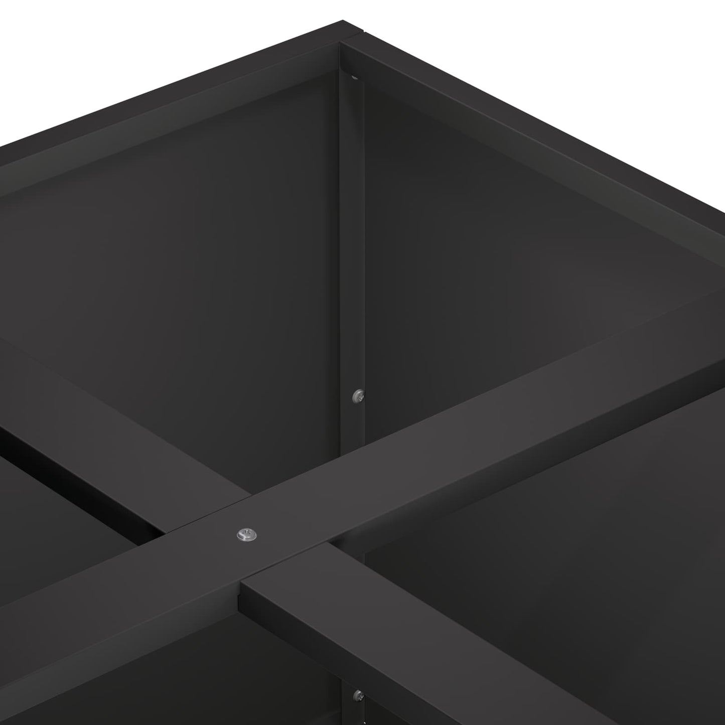 Plantenbak Zwart 100 x 100 x 50 cm Koudgewalst staal