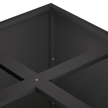 Plantenbak Zwart 100 x 100 x 50 cm Koudgewalst staal