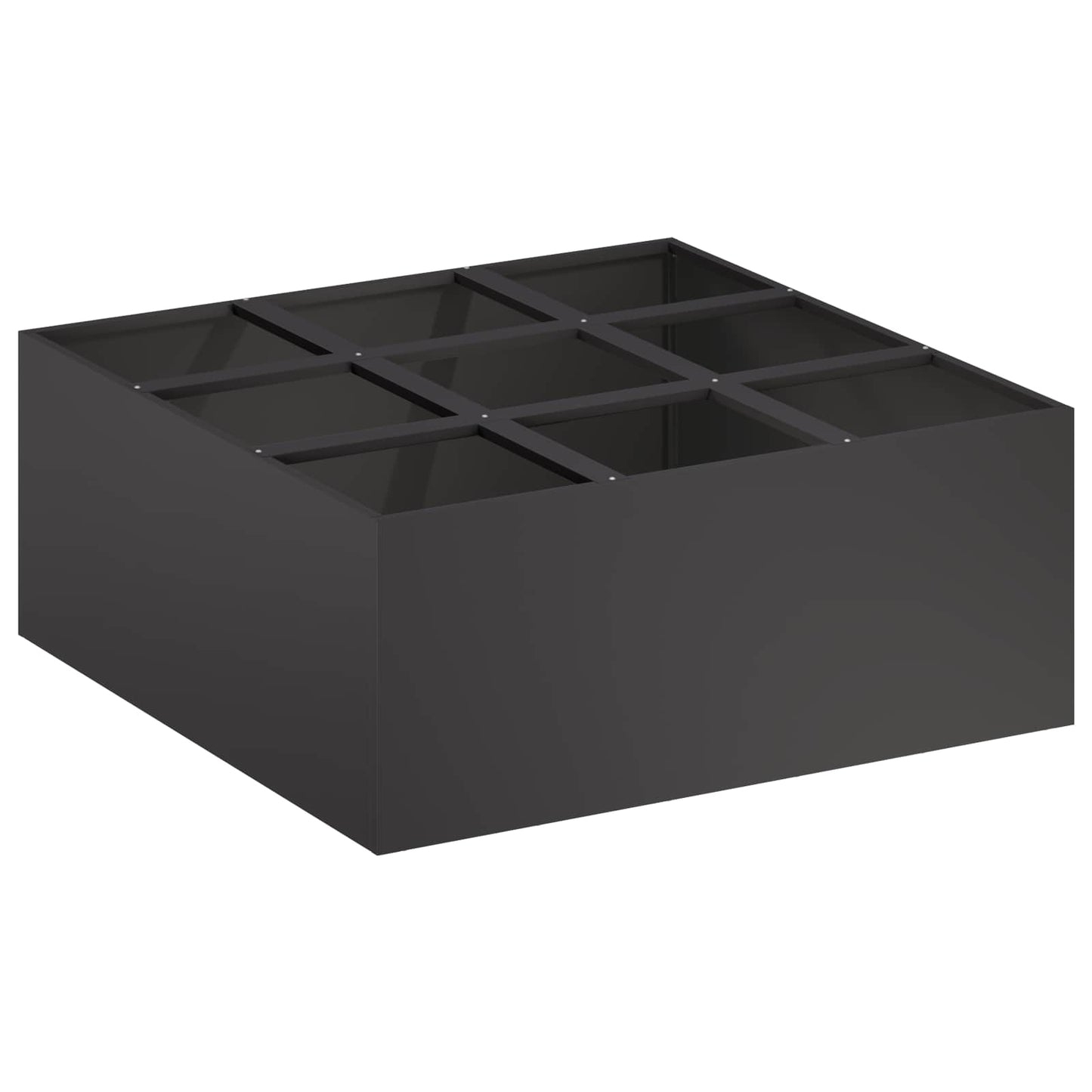 Plantenbak Zwart 100 x 100 x 50 cm Koudgewalst staal