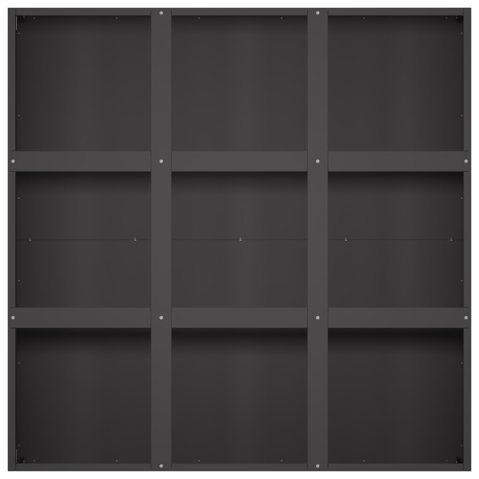 Plantenbak Zwart 100 x 100 x 50 cm Koudgewalst staal