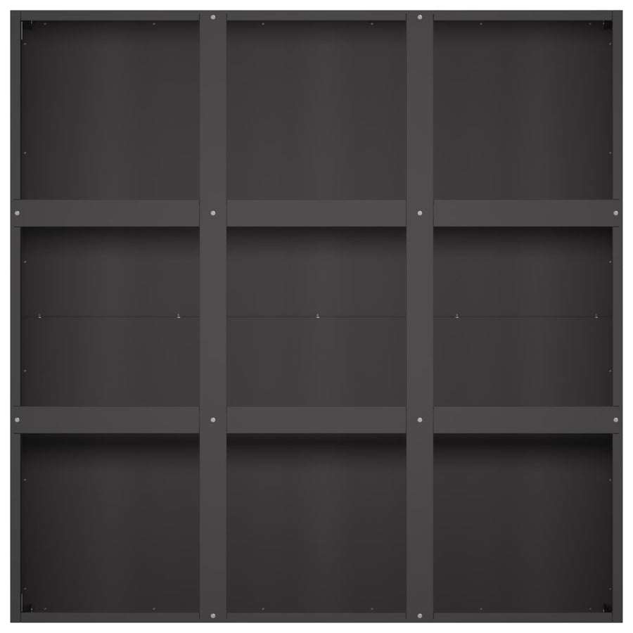 Plantenbak Zwart 100 x 100 x 50 cm Koudgewalst staal