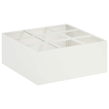 Plantenbak Wit 100 x 100 x 50 cm Koudgewalst staal