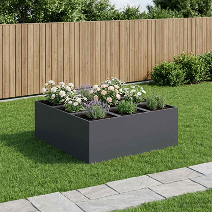 Plantenbak Antraciet 100 x 100 x 50 cm Koudgewalst staal