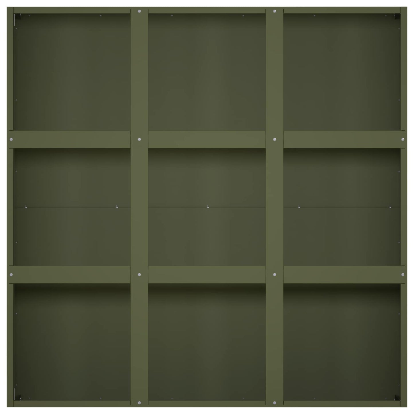Plantenbak Olijfgroen 100 x 100 x 50 cm Koudgewalst staal